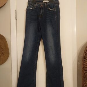 Flying monkey flare jeans size 26 dark wash worn once